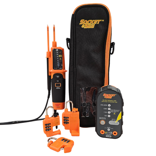 SOCKET & SEE LOCKKIT420 Safe Isolation & Loto Kit + VVD Pro Non Contact Voltage Indicator