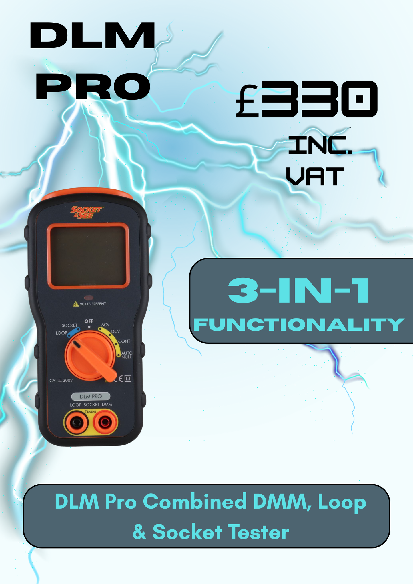 Socket & See DLM Pro Combined DMM, Loop & Socket Tester