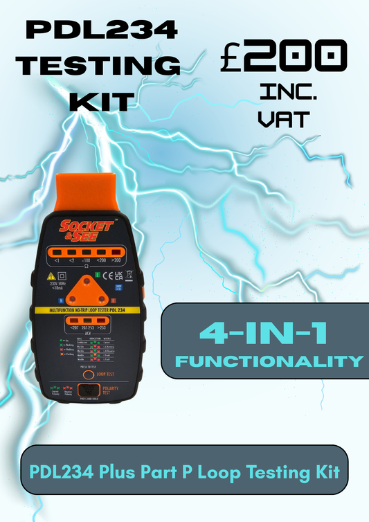 SOCKET & SEE PDL234 PLUS PART P LOOP TESTING KIT