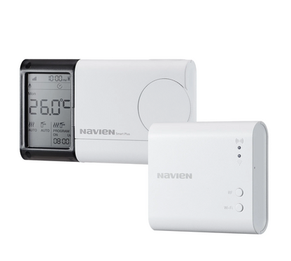 Navien Smart Plus NCR10-RW Wireless Room Thermostat & BCM41-RW WiFi Receiver