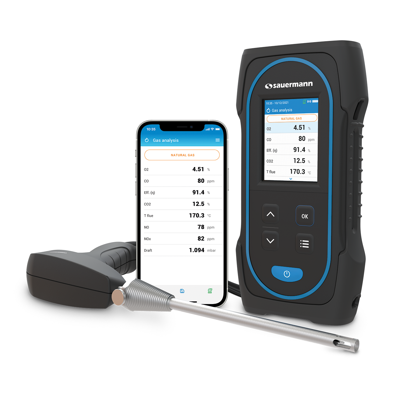 Sauermann Si-CA 030 Flue Gas Analyser With Probe