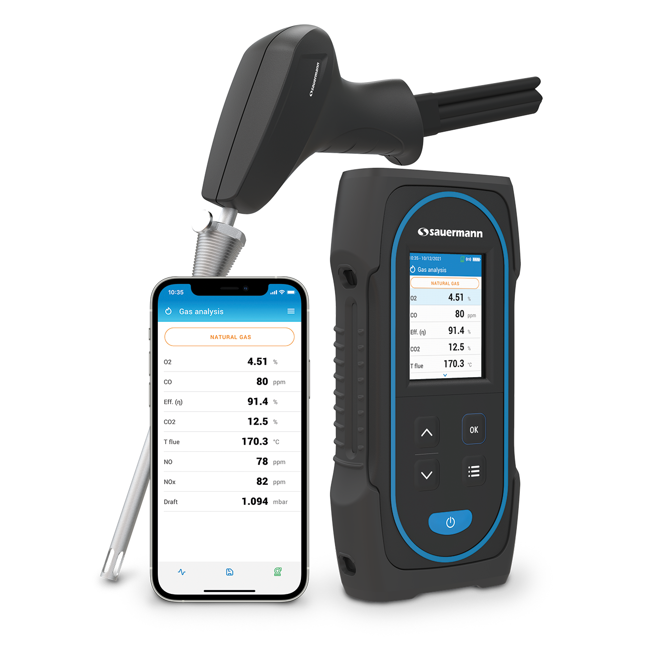 Sauermann Si-CA 030 Flue Gas Analyser With Probe