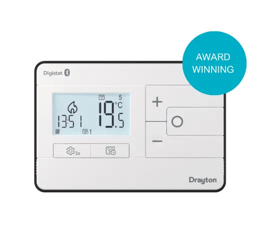 Drayton RF902 Digistat - Dual Channel RF Programmable Room Thermostat With Opentherm